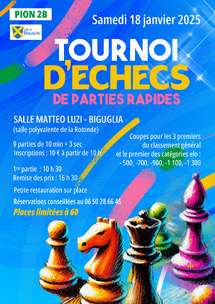 Un premier tournoi réussi pour le club Pion 2B à Biguglia !