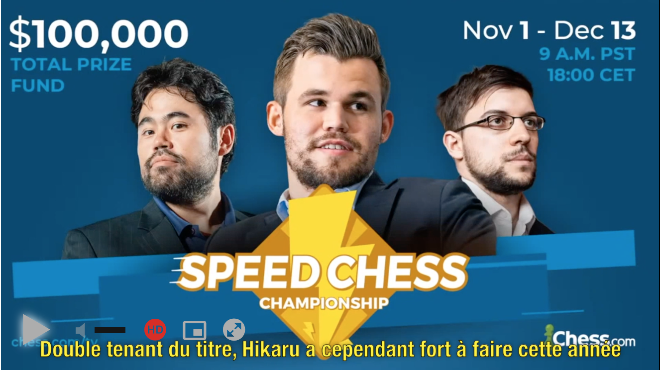 N°3 Quarts de finale du Speed Chess Champion Ship