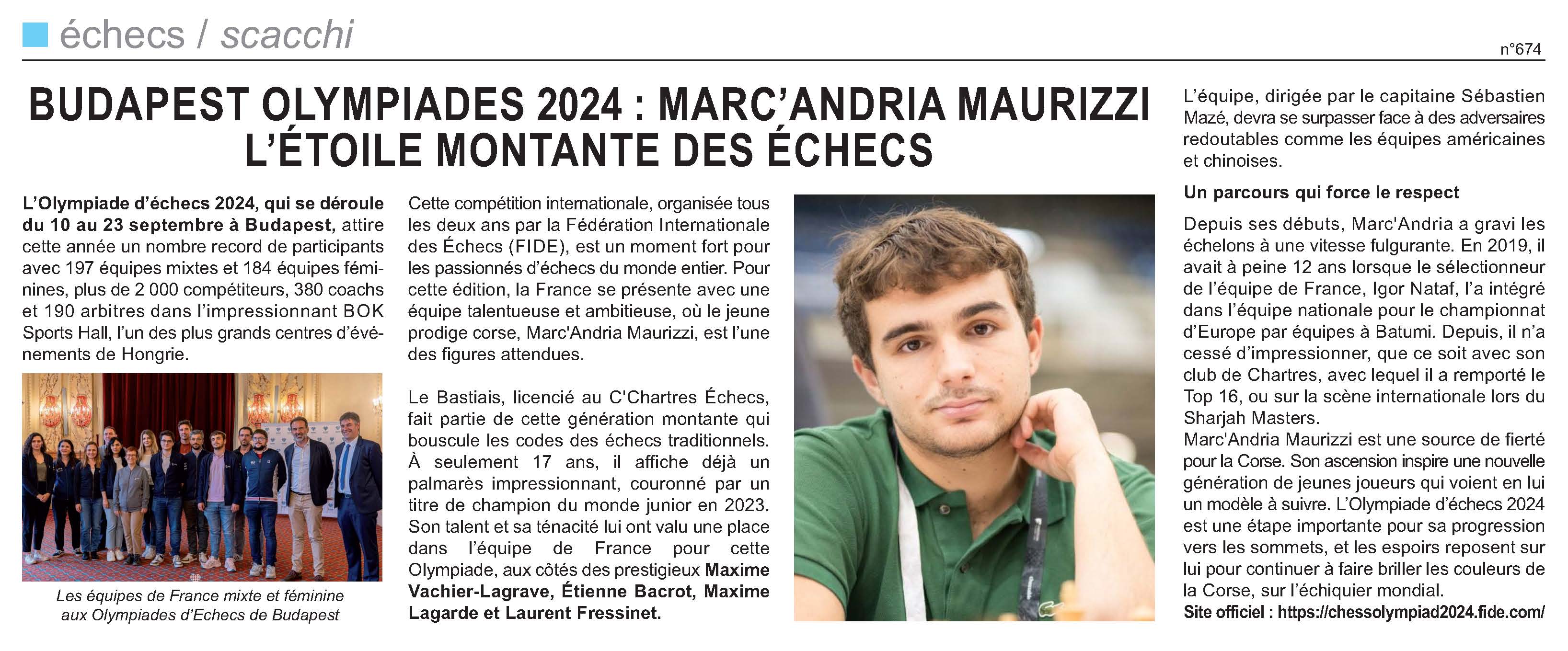 Corse-Matin du 22 septembre 2024