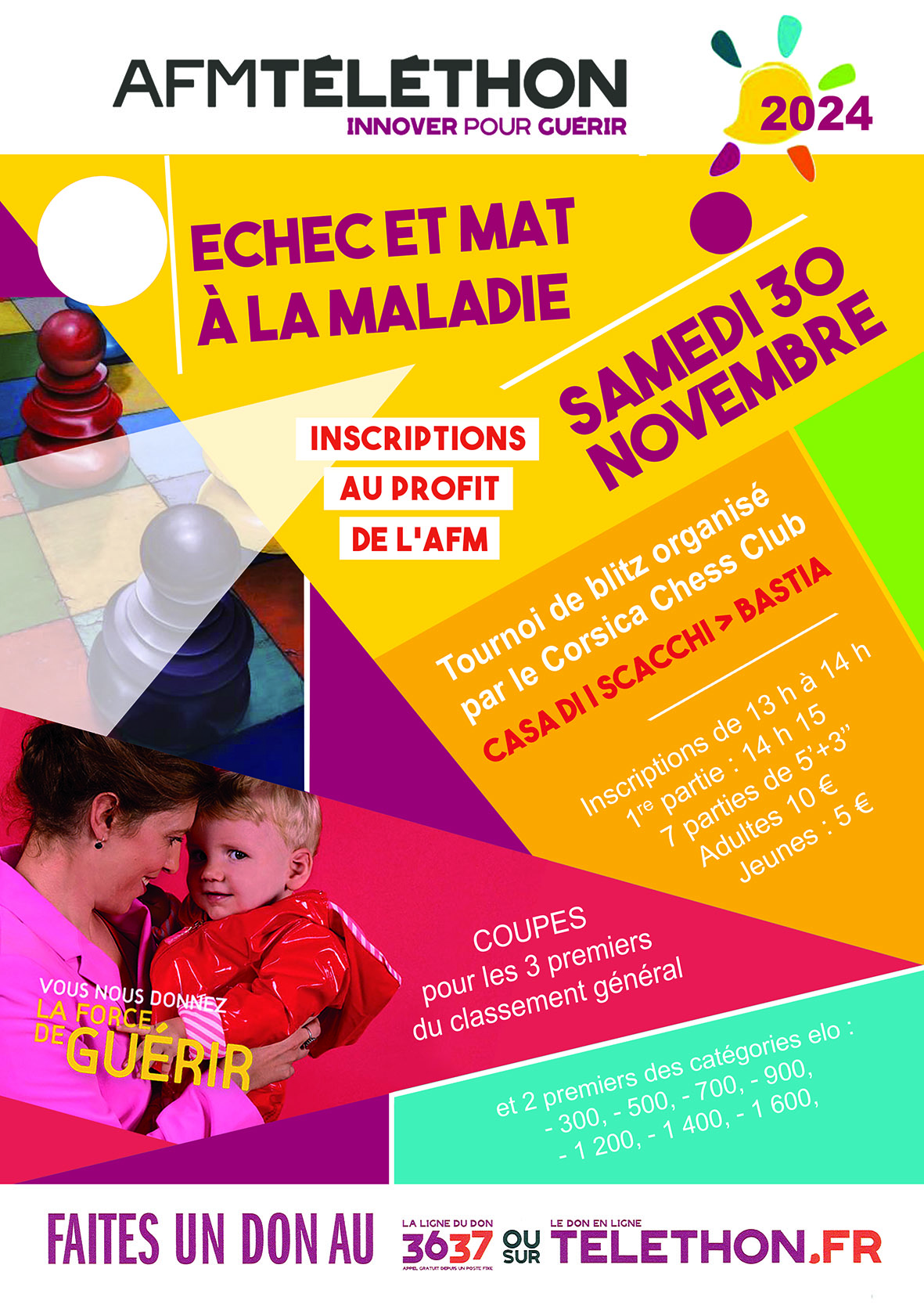 Solidarité avec le Téléthon à Bastia - 30/11/2024