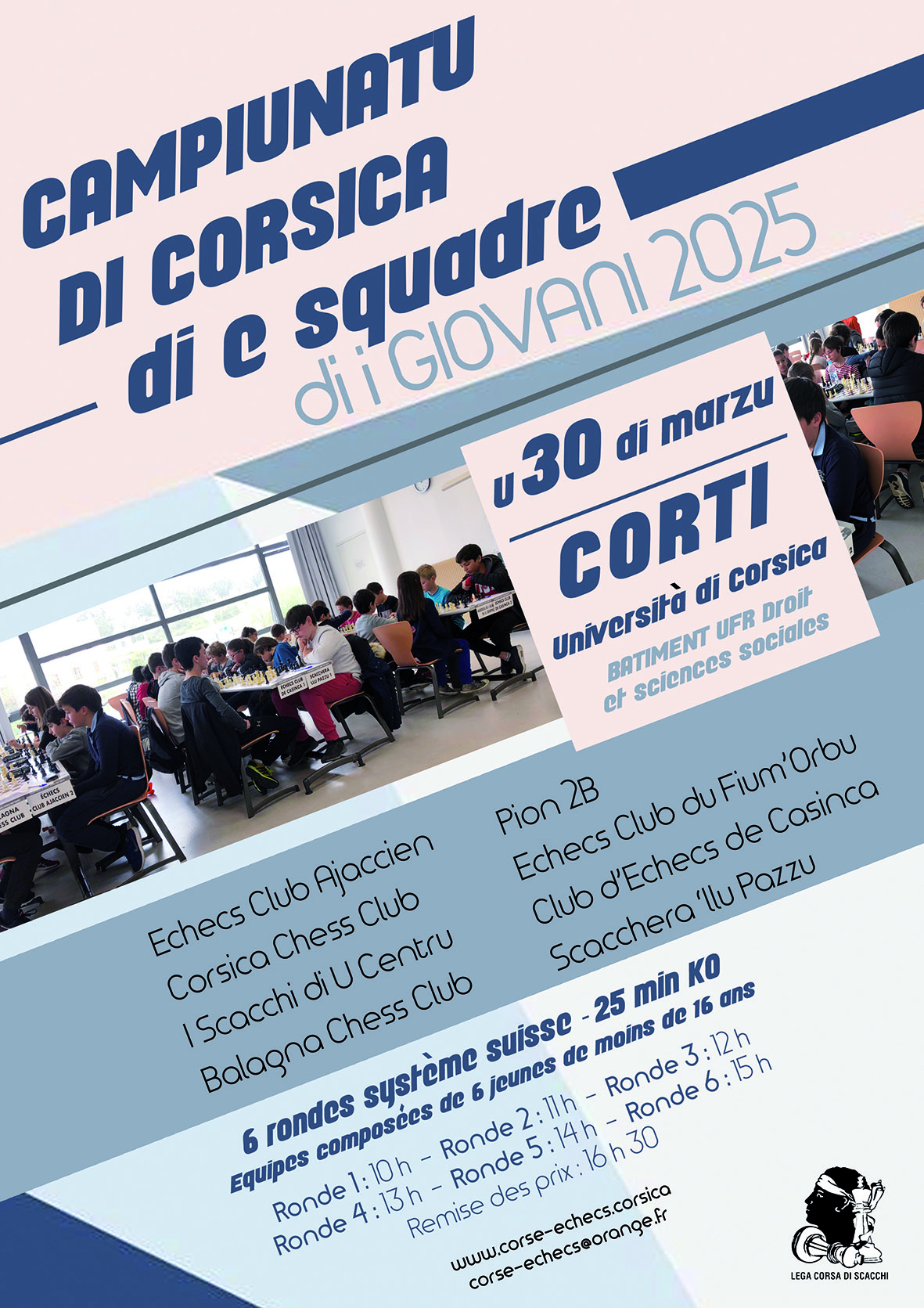 Championnats de Corse jeunes par équipes à Corti - 30/03/2025