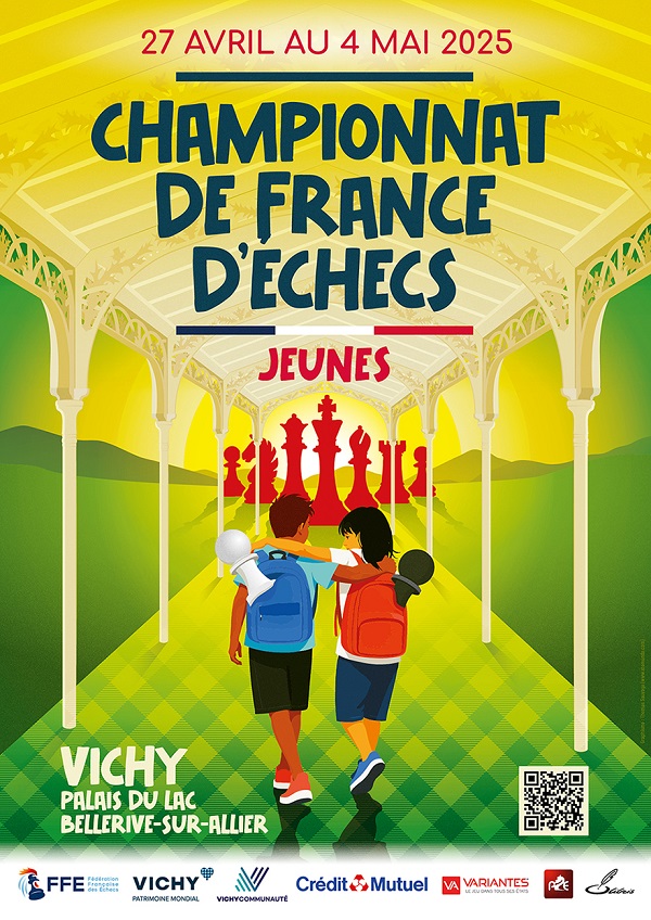 Les inscriptions pour le championnat de France d'Échecs Jeunes 2025 à Vichy sont ouvertes