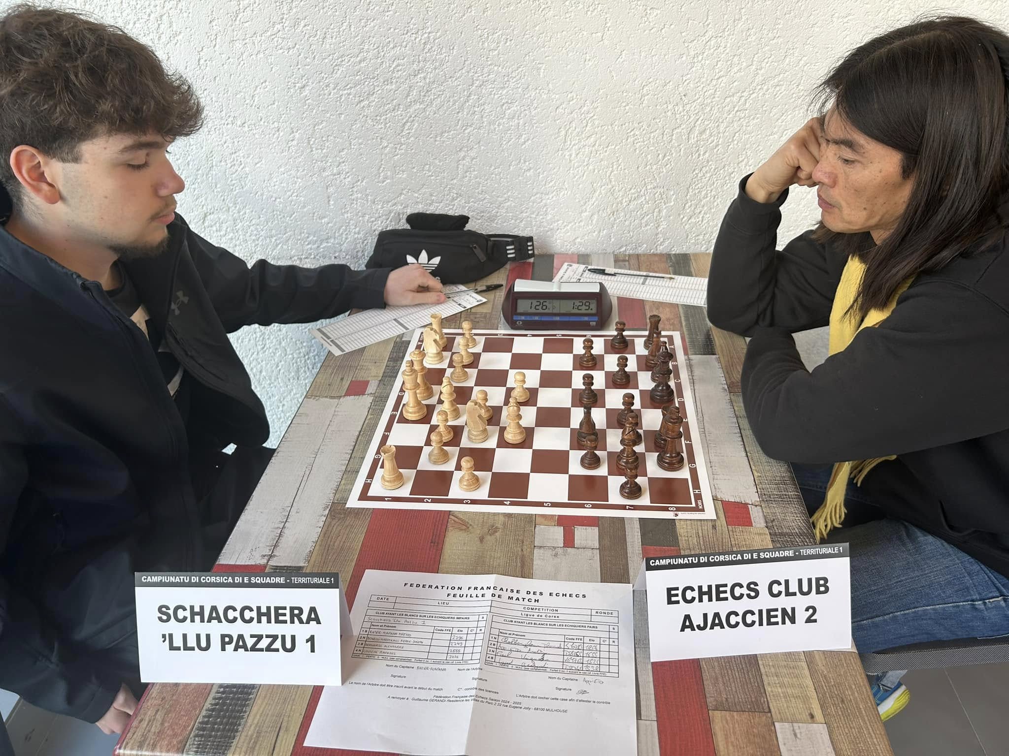 Scacchera Llu Pazzu et Balagna Chess Club creusent l’écart avant la dernière journée !