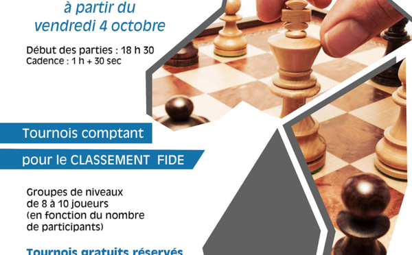 Reprise des tournois internes du Corsica Chess Club : les appariements sont en lignes !